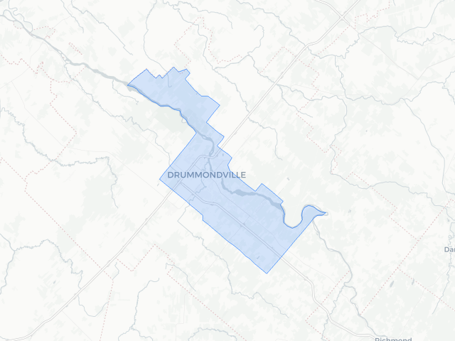 Carte de Drummondville