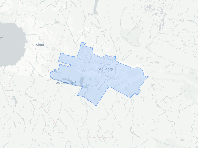 Carte de Saguenay