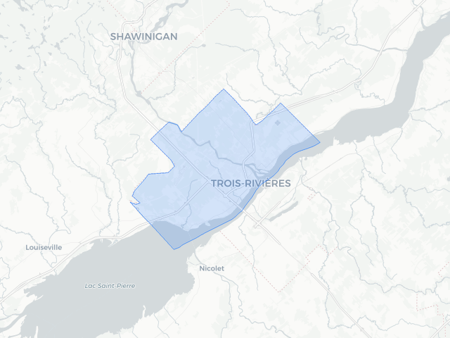 Carte de Trois-Rivières